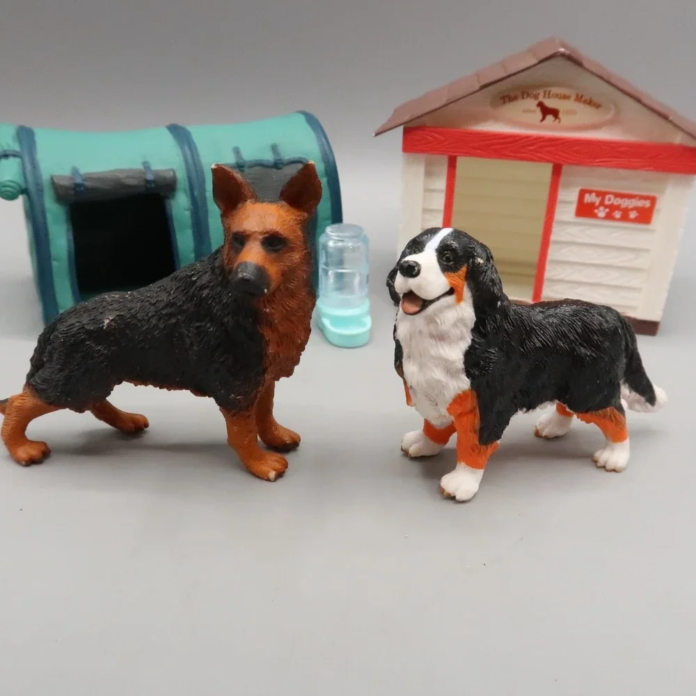 Keenway Dog Academy Training Playset Lot Corgi German Shepard Puppy
